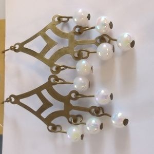 Dangle beaded earrings